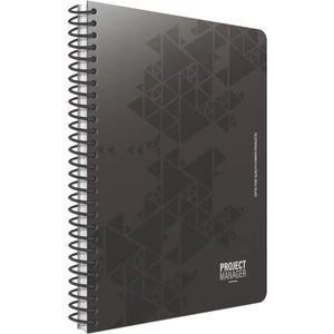 Project Manager 17X24 120 Yp Sert Kapak Spiralli Defter Siyah