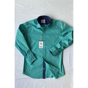 Leew Kids Yakası Garnili Uzun Kollu Çocuk Gömleği