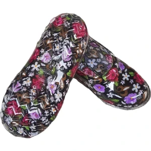 Çocuk Çiçekli Lastik Ayakkabı