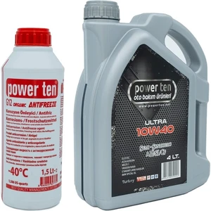 10W40 Motor Yağı 4 Litre + Kırmızı Antifriz 1.5 Litre 2022