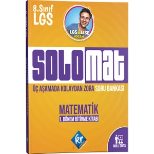 Kr Akademi Yayınları 8. Sınıf LGS Solomat Matematik 1. Dönem Soru Bankası