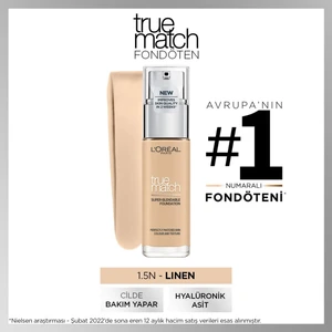 L'Oréal Paris True Match Bakım Yapan Fondöten - 1.5N Nötr Alt Ton Kapatıcı