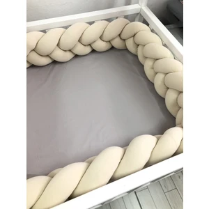 Guldesıgnstore 3 Lü Model Örgü Koruma Krem 300 cm (50 X100 Beşik Için )