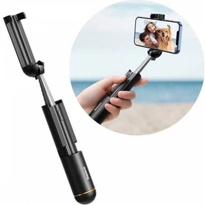 Katlanabilir Teleskopik Kablosuz Bluetooth Selfie Çubuğu, Selfie Stick Monopod Siyah