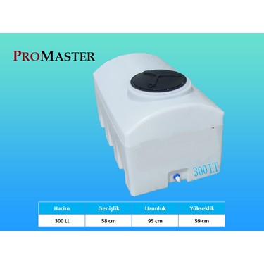 Promaster 300 Lt Kare Su Deposu TankıPromaster 300 Lt Kare Su Deposu Tankı  