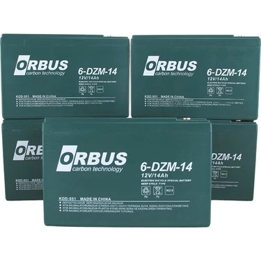 Orbus 12 V 14 Ah Amper Jel Akü Elektrikli Motor Oyuncak