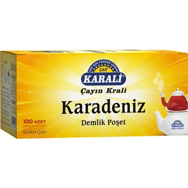 Karali Çay Karadeniz Demlik Poşet Siyah Çay