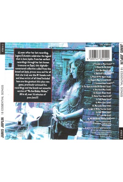 Janis Joplin – 18 Essential Songs CD