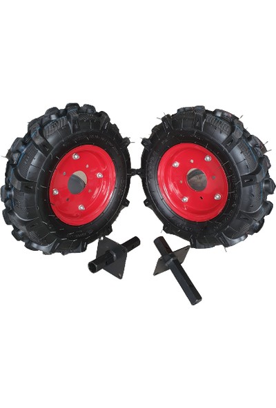 Smk Çapa Makinası Şişme Teker Takımı 23 mm Akslı 400X8