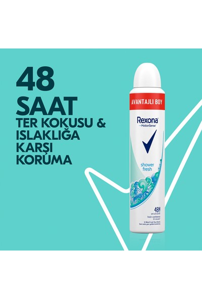 Rexona Shower Fresh Kadın Sprey Deodorant 200 ml