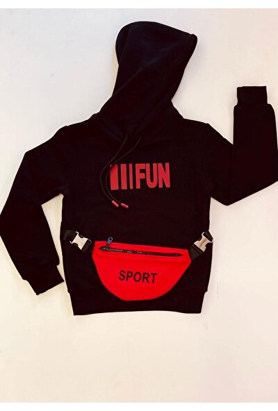 Mackays Unisex Fun Çantalı Kapüşonlu Sweatshirt