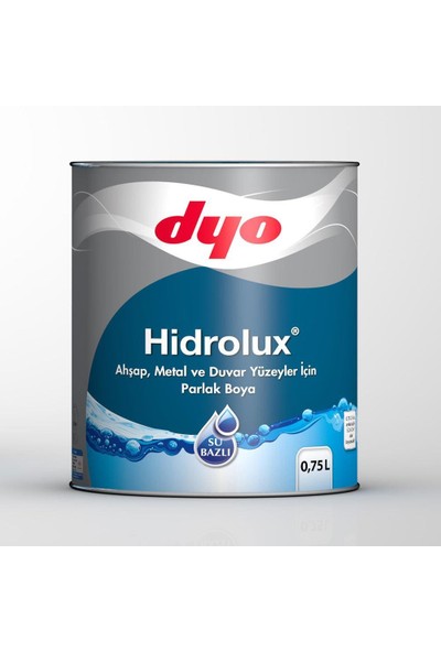 Dyo Hidrolüx 0,75 Litre Beyaz Su Bazlı Ahşap Metal Boyası