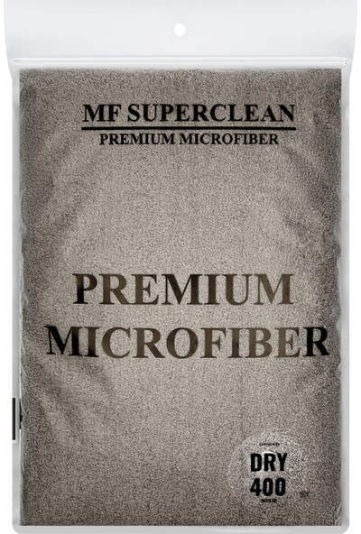Superclean Mikrofiber Oto Kurulama Havlusu 50 x 70 cm 400 Gsm Overloklu