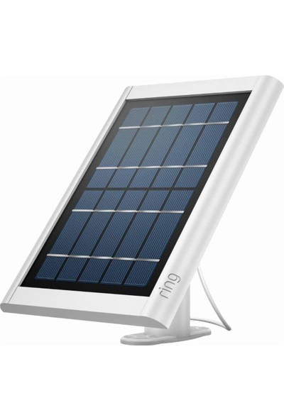 Ring Solar Panel White - Compatible With Ring Spotlight Cam Battery And Stick Up Cam Battery
