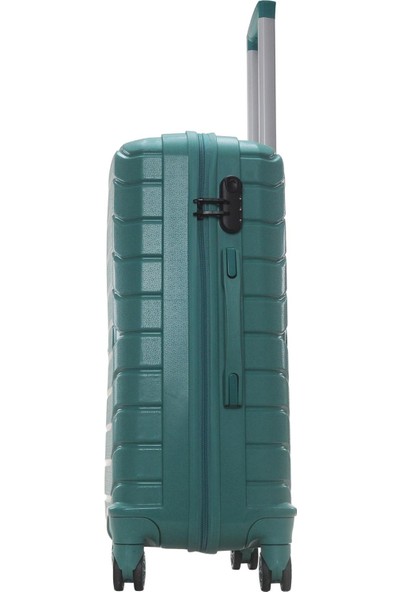 Öner Arrow Büyük ve Orta Boy Valiz Seti Polipropilen Kırılmaz Valiz Su Yeşili 618