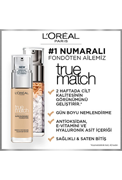 L'Oréal Paris True Match Bakım Yapan Fondöten 1.5 Lınen