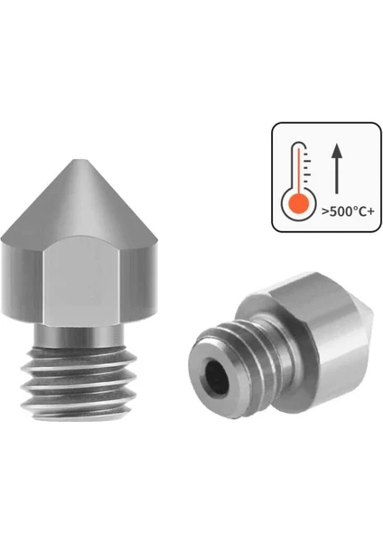 0.4mm Mk8 Titanyum Alaşımlı Nozzle - Creality Uyumlu