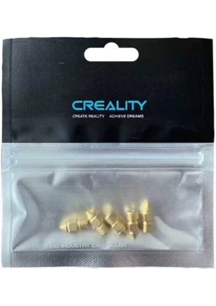 Creality 3D 0.4mm Creality Cr-6 Se Mk Pirinç Nozzle (Orijinal) - 5 Adet