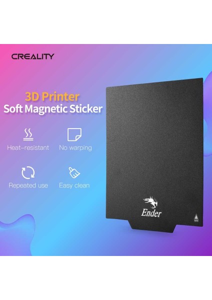 Orijinal Creality 235X235MM Soft Manyetik Tabla Seti - Ender 3/pro/v2 Uyumlu