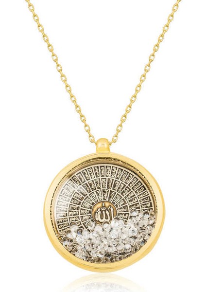 Gümüş Esmaül Hüsna Bayan Kolye