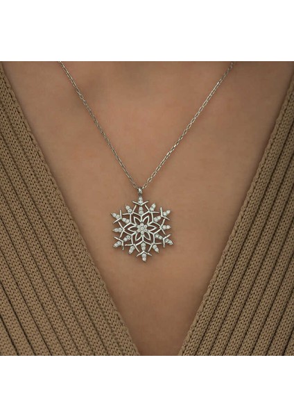 Gümüş Kar Tanesi Kolye fiyatları
