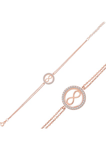 Gümüş Sonsuzluk Bayan Bileklik