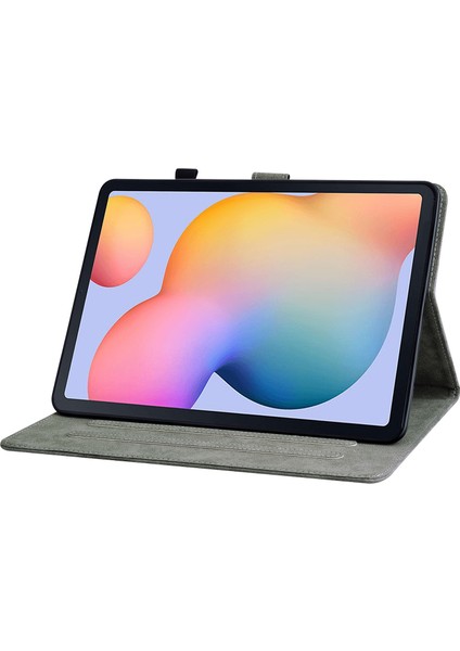 Samsung Galaxy Tab S6 Lite Mavi Için Pu Tablet Kasası (Yurt Dışından)