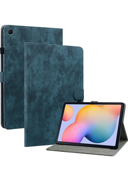 Samsung Galaxy Tab S6 Lite Mavi Için Pu Tablet Kasası (Yurt Dışından)