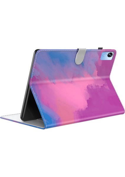 Realme Pad x Kırmızı Için Suluboya Desen Tablet Kılıfı (Yurt Dışından) modelleri