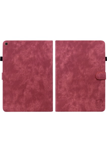 Samsung Galaxy Tab Için Pu Tablet Kılıf A 10.1 2019 Kırmızı (Yurt Dışından)