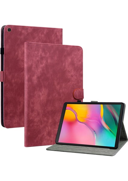 Samsung Galaxy Tab Için Pu Tablet Kılıf A 10.1 2019 Kırmızı (Yurt Dışından)