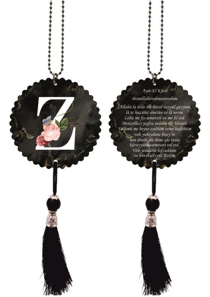 Z Harfli ve Ayetel Kürsili Dikiz Ayna Süsü