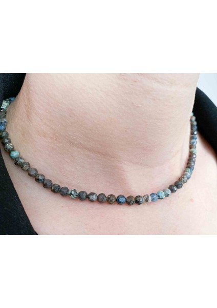 Krizokol Kolye 4 mm Faset Kesim