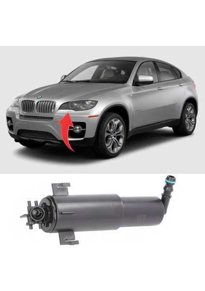 Bmw 6 Serisi E71 Far Yıkama Robotu Sol 2008-2014 61677223059