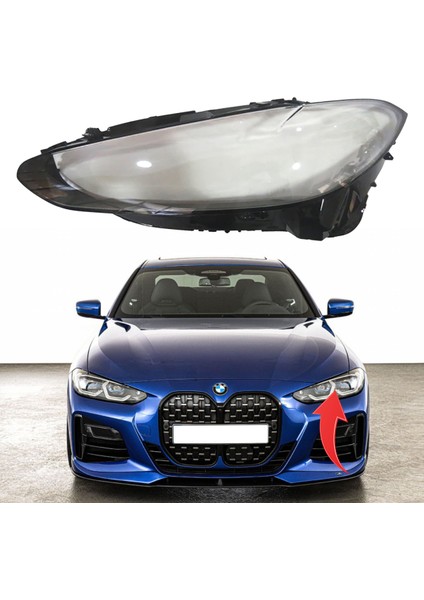 Bmw 4 Serisi G22 Sol Far Camı 2020 Sonrası 63115A04581