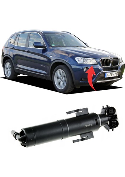 Bmw X3 F25 Far Yıkama Robotu Sol/sağ 2011-2014 61677251640