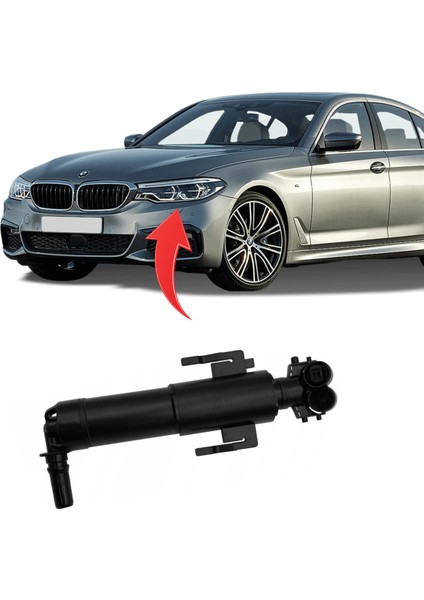 Bmw 5 Serisi G30 Far Yıkama Robotu Sol 2017 Sonrası 61677393509