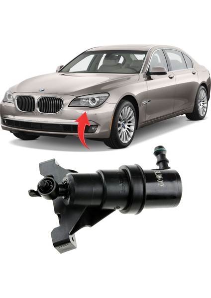 Bmw 7 Serisi E65 Far Yıkama Robotu Sol 2005-2008 61677137401