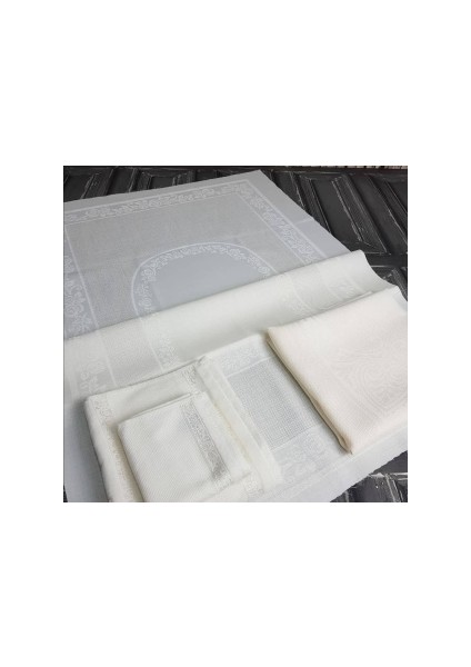 Home 4 Lü Etamin Seccade Seti (Seccade Küçük Havlu Büyük Havlu)