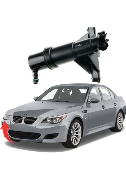 Bmw 5 Serisi E60 Far Yıkama Robotu Sağ 2006-2010 61677038416