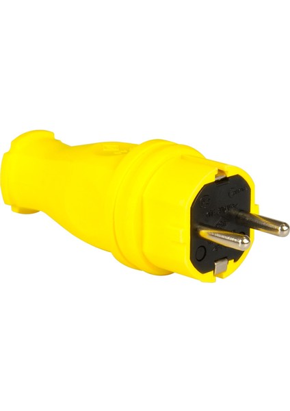 Tp Elektrik 1X16A Kauçuk Düz Fiş (Sarı)