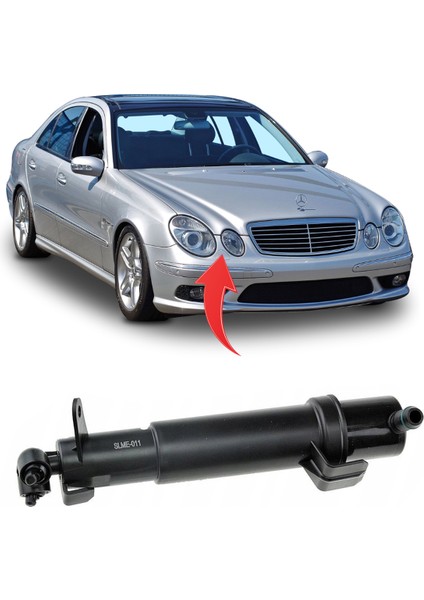 E Serisi W211 Far Yıkama Robotu Sağ 2002-2006 2118600647