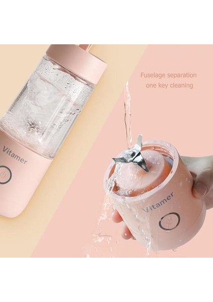 Taşınabilir Elektrikli Meyve Sıkacağı USB Şarj Edilebilir Smoothie Blender Makinesi Mini Meyve Mikser Kupası Meyve Sıkma Kupası Mutfak Mikser | Manuel Sıkacaklar (Yurt Dışından)