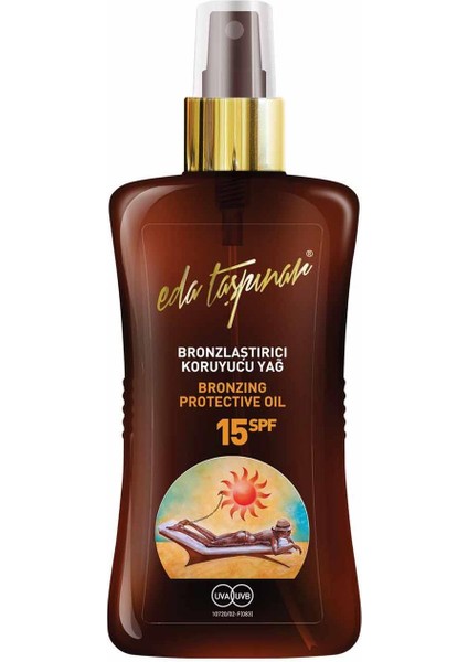 Eda Taşpınar Bronzlaştırıcı Yağ Spf 15 200 ml