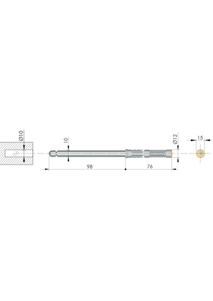 1 ADET 10x100MM ITALIANA FERRAMENTA-SHELF GİZLİ RAF TUTUCU - 1 ADET