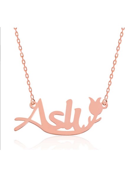 Lale Isimli 925 Ayar Gümüş Kolye