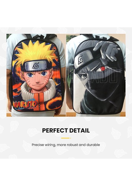 Karikatür Naruto Çift Taraflı Ilkokul Çantası - Siyah/turuncu (Yurt Dışından) fırsatları