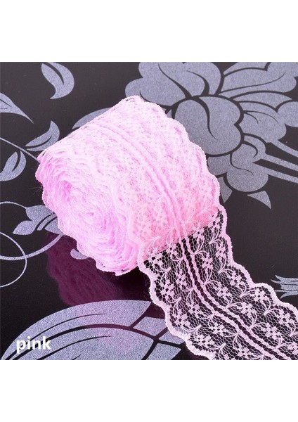 Organze Gipürlü Tül Dantel Şerit Kurdele Süsleme Malzemesi 4 cm 20 Metre