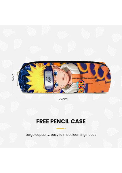 Karikatür Naruto Kalem Kutulu Ilkokul Çantası - Koyu Mavi/turuncu (Yurt Dışından) modelleri