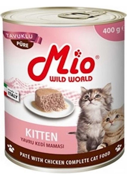 Kitten Püre Tavuklu Kedi Konservesi 400 gr